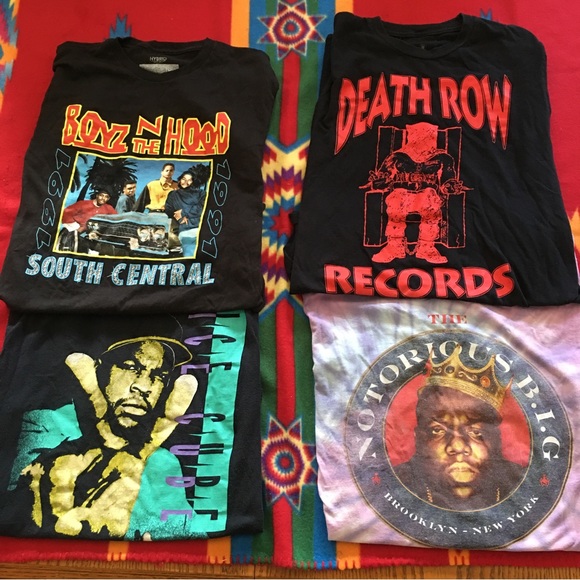 4 Hip Hop Rap Streetwear Tshirts (Boyz N Hood**Death Row**Ice Cube**B.I.G.) - Picture 14 of 14